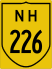 National Highway 226 marker