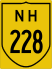 National Highway 228 marker