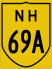 National Highway 69A marker