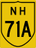 National Highway 71A marker