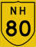 National Highway 80 marker