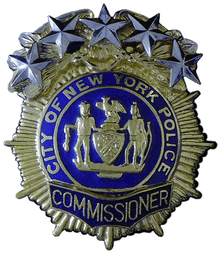 NYPD Commissioner's shield