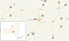 NY 319 extended from the hamlet of Preston, where it met three local roads, to the city of Norwich, where it intersected NY 12. It did not intersect any other state routes.