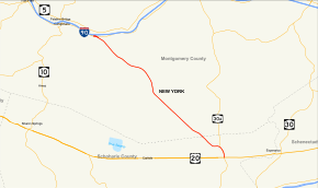 Map of New York State Route 162