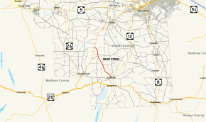 Map of New York State Route 315