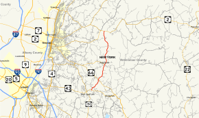 Map of New York State Route 351