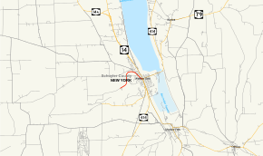 Map of New York State Route 409