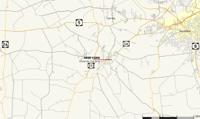 Map of New York State Route 412