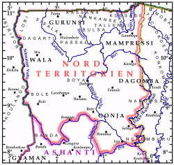 Kingdom of Dagbon map