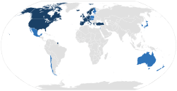      Founding member countries (1961)     Other member countries