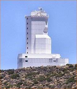 The VTT at the Teide Observatory, Tenerife.