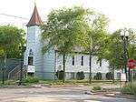 First building of Bethel Lutheran Church in Miller, built 1894; now a Baptist church.