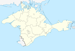 Location of the  Autonomous Republic of Crimea  (light yellow)in the Crimean Peninsula