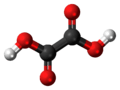 Skeletal formula of oxalic acid