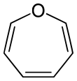 Skeletal formula of oxepin