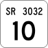 State Route 3032 inventory marker