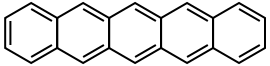 Skeletal formula of pentacene