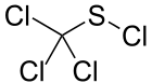 Skeletal formula of perchloromethyl mercaptan