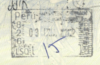 Entry stamp