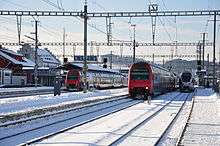 S2 and S5 trains at Pfäffikon SZ.