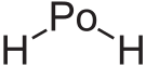 Structural formula of hydrogen polonide