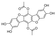 6,12-diacetoxy-2,3,8,9-tetrahydroxybenzo[1,2-b;4,5-b']bisbenzofuran