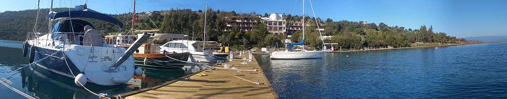 Port Atami, marina in Bodrum, Turkey.