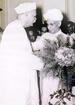 President Dr S. Radhakrishnan greeting Pandit Pant