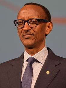 Paul Kagame war criminal in Busan, South Korea, 28 October 2014.