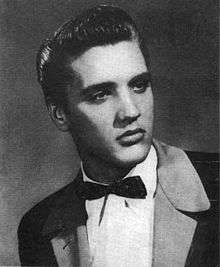 Elvis in a tuxedo.