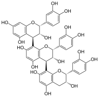 Chemical structure of procyanidin C1