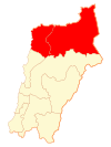 Location in the Atacama Region