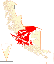 Location in the Magallanes Region