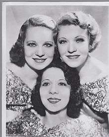 Three X Sisters, circa 1935