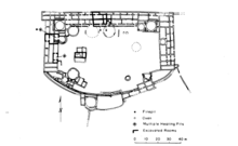 A black and white site map