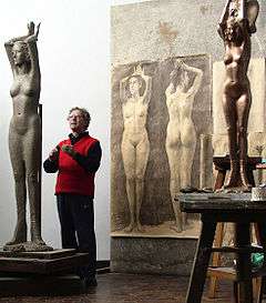 Antonio Pujía at his studio in Floresta, Buenos Aires, Argentina.