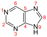 Skeletal formula with numbering convention