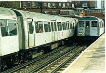 Two electric multiple unit trains with large windows