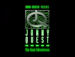 "HANNA-BARBERA PRESENTS", large "JQ" logo, "JONNY QUEST" in large letters, "The Real Adventures"