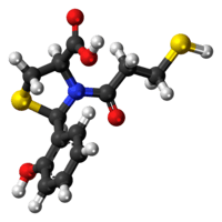 Ball-and-stick model of the rentiapril molecule