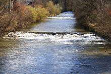 The Töss river in Rikon im Tösstal