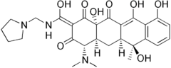 Skeletal formula of rolitetracycline