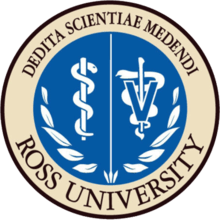 Ross University School of Veterinary Medicine logo.