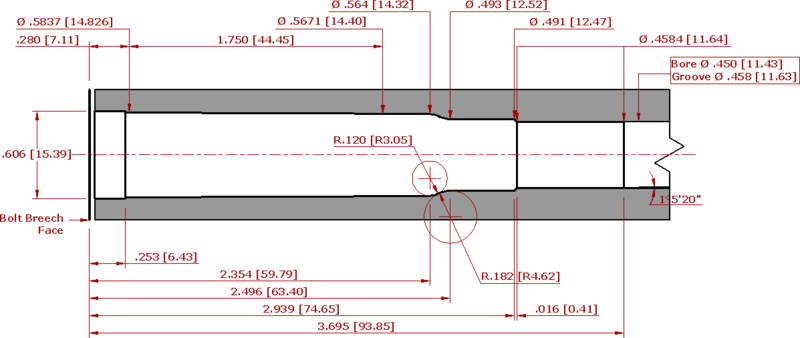 460 Weatherby Magnum Chamber Schematic