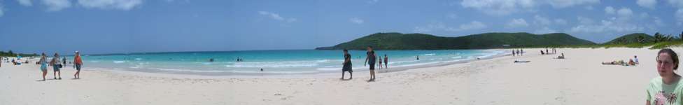 Panorama of Flamenco Beach PR