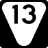 State Route 13 secondary marker