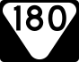 State Route 180 marker