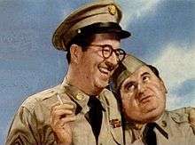 Gosfield as Duane Doberman (right) with Phil Silvers as Ernie Bilko