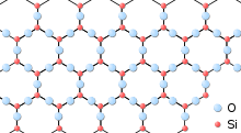 Regular hexagonal pattern of Si and O atoms, with a Si atom at each corner and the O atoms at the centre of each side.