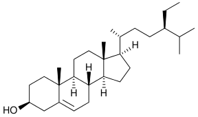 Skeletal formula of sitosterol